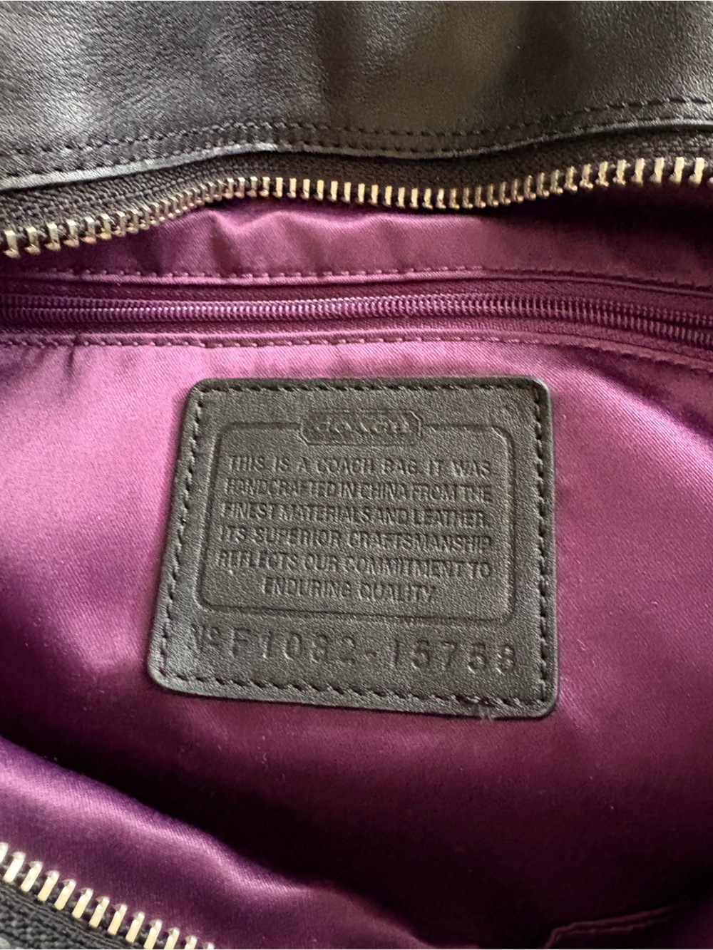 Y2K Coach Black & Gray Signature Circle Shoulder Tote - Picture 3 of 7